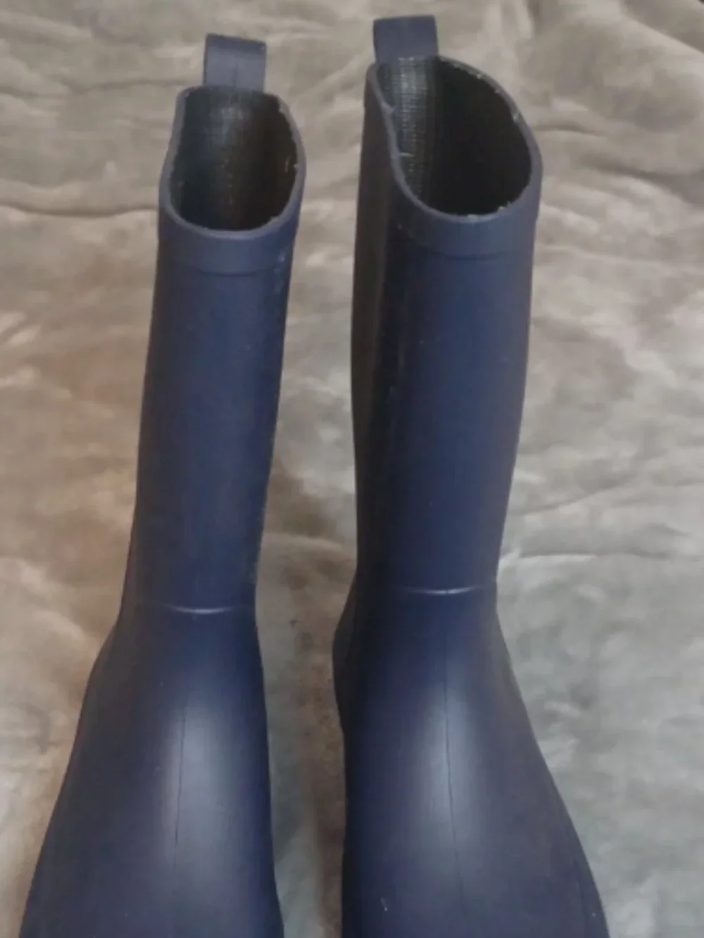 Cat & Jack Unisex Kids Blue Rubber Rain Boots US Size 5 Pull On Mid-Calf
